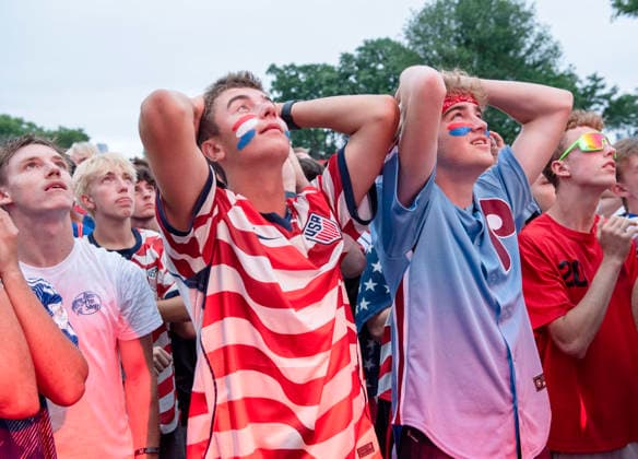 July 6, 2026, Philadelphia, Pennsylvania, United States: Fans of Team USA in action watching the match at FIFA Fan Festival the famous Lemon Hill in PhiladelphiaÃ¢â‚¬â ¢s Fairmount Park FIFA Fan Festival 2026 : Philadelphia  - ZUMArf1_ 20260706_zaf_rf1_021 Copyright: xRickyxFitchettx