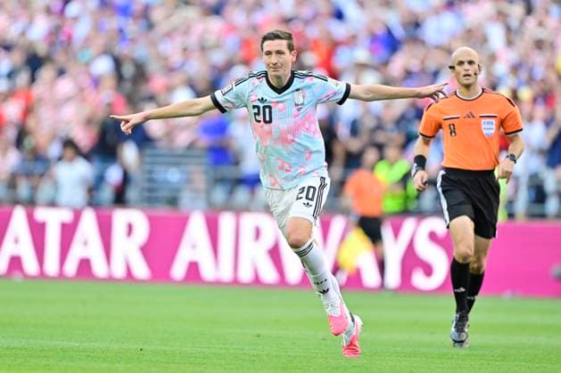 USA vs Belgium - FIFA World Cup, WM, Weltmeisterschaft, Fussball 2026 SEATTLE, UNITED STATES OF AMERICA - JULY 06 : Vanaken Hans midfielder of Belgium celebrating scoring a goal (3-1) pictured during the FIFA World Cup 2026 round of 16 match between the United States of America and Belgium at the Lumen Field stadium on July 6, 2026 in Seattle, United States of America, 06 07 2026 Seattle United States of America  Copyright: xJanxDexMeuleneirx