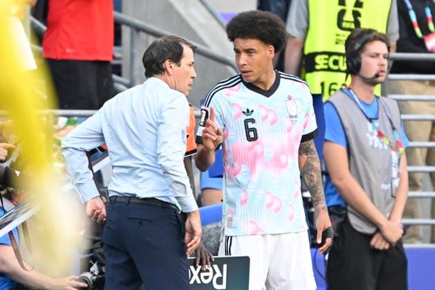 USA vs Belgium - FIFA World Cup, WM, Weltmeisterschaft, Fussball 2026 SEATTLE, UNITED STATES OF AMERICA - JULY 06 : Garcia Rudi head coach of Belgium and Witsel Axel midfielder of Belgium pictured during the FIFA World Cup 2026 round of 16 match between the United States of America and Belgium at the Lumen Field stadium on July 6, 2026 in Seattle, United States of America, 06 07 2026 Seattle United States of America  Copyright: xNicoxVereeckenx