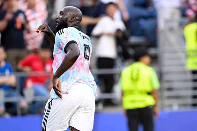 USA vs Belgium - FIFA World Cup, WM, Weltmeisterschaft, Fussball 2026 SEATTLE, UNITED STATES OF AMERICA - JULY 06 : Lukaku Romelu forward of Belgium celebrates scoring a goal pictured during the FIFA World Cup 2026 round of 16 match between the United States of America and Belgium at the Lumen Field stadium on July 6, 2026 in Seattle, United States of America, 06 07 2026 Seattle United States of America  Copyright: xNicoxVereeckenx