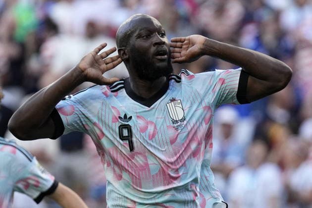 FIFA World Cup, WM, Weltmeisterschaft, Fussball 2026 - Round of 16 - USA vs Belgium Romelu Lukaku of Belgium celebrates scoring the 1-4 goal during the FIFA World Cup 2026 Round of 16 match USA against Belgium, in Seattle, Washington, USA, 06 July 2026. SEATTLE United States  Copyright: xSTEPHENxBRASHEARx