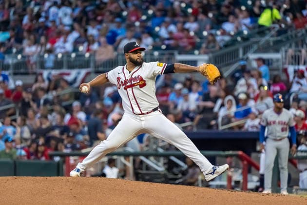 July 6, 2026, Atlanta, Georgia, USA: Atlanta Braves pitcher Reynaldo Lopez (40) pitches against the NY Mets at Truist Park in ATLANTA, Georgia. Atlanta USA - ZUMAa161 20260706_aaa_a161_024 Copyright: xWalterxArcex xGMGx