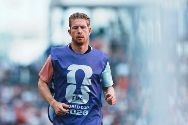 (260707) -- SEATTLE, July 7, 2026 -- Kevin De Bruyne of Belgium warms up before the round of 16 match between the United States and Belgium at the 2026 FIFA World Cup, WM, Weltmeisterschaft, Fussball at Seattle Stadium in Seattle, the United States, July 6, 2026. ) (SP)U.S.-SEATTLE-FOOTBALL-FIFA WORLD CUP-ROUND OF 16-USA VS BEL XuxChang 