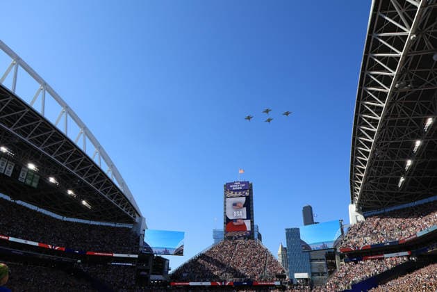 (260707) -- SEATTLE, July 7, 2026 -- A pre-match ceremony is held before the round of 16 match between the United States and Belgium at the 2026 FIFA World Cup, WM, Weltmeisterschaft, Fussball at Seattle Stadium in Seattle, the United States, July 6, 2026. ) (SP)U.S.-SEATTLE-FOOTBALL-FIFA WORLD CUP-ROUND OF 16-USA VS BEL MaoxSiqian 