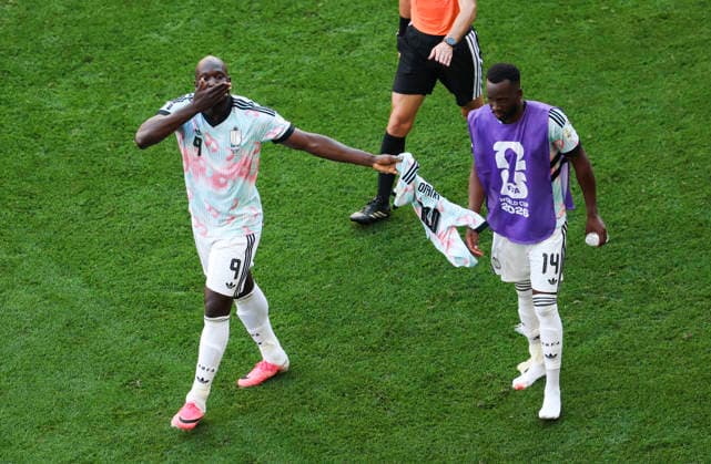 (260707) -- SEATTLE, July 7, 2026 -- Romelu Lukaku (L) of Belgium celebrates scoring during the round of 16 match between the United States and Belgium at the 2026 FIFA World Cup, WM, Weltmeisterschaft, Fussball at Seattle Stadium in Seattle, the United States, July 6, 2026. Xu Chang) (SP)U.S.-SEATTLE-FOOTBALL-FIFA WORLD CUP-ROUND OF 16-USA VS BEL BaixXuefei 