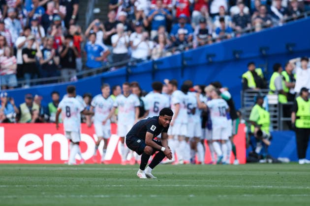 SEATTLE, WA - JULY 06: Midfielder Malik Tillman 17 of the United States reacts after a goal by forward Romelu Lukaku 9 of Belgium during the FIFA World Cup, WM, Weltmeisterschaft, Fussball 2026 Round of 16 match between the USA and Belgium on July 6, 2026 at Seattle Stadium in Seattle, Washington. (Photo by Henry Rodenburg Icon Sportswire) SOCCER: JUL 06 FIFA World Cup 26 Round of 16 - USA vs Belgium EDITORIAL USE ONLY Icon260706027