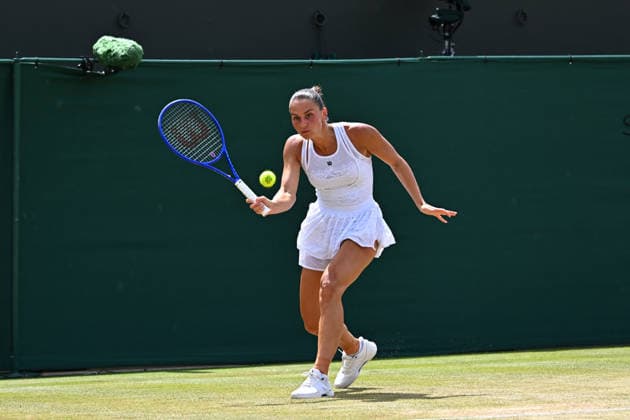 2026 Wimbledon - Marta Kostyuk Marta Kostyuk (UKR) during her fourth round match at the 2026 Wimbledon Championships at the AELTC in London, GREAT BRITAIN, on JULY 6, 2026. Photo by Corinne Dubreuil ABACAPRESS.COM London  Copyright: xDubreuilxCorinne ABACAx