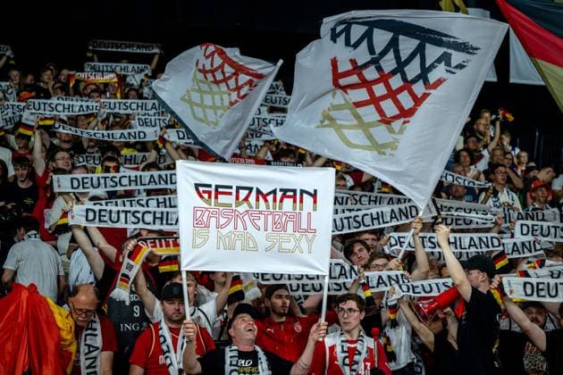 Basketball Bamberg 06.07.2026.2026 FIBA World Cup Qualifier Qualifikation zur Weltmeisterschaft 2027 Deutschland (GER) - Zypern (CYP) Fans Deutschland *** Basketball Bamberg July 6, 2026 2026 FIBA World Cup Qualifier Qualification for the 2027 World Cup Germany GER Cyprus CYP Fans Germany