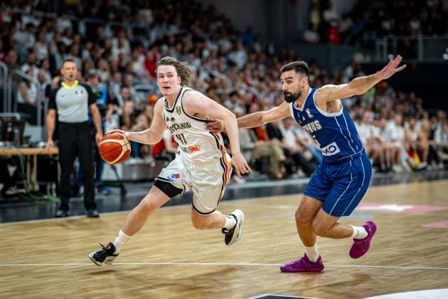 Basketball Bamberg 06.07.2026.2026 FIBA World Cup Qualifier Qualifikation zur Weltmeisterschaft 2027 Deutschland (GER) - Zypern (CYP) Simonas Lukosius (Deutschland, No.41) *** Basketball Bamberg July 6, 2026 2026 FIBA World Cup Qualifier Qualification for the 2027 World Cup Germany GER Cyprus CYP Simonas Lukosius Germany, No. 41