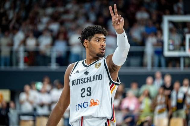 Basketball Bamberg 06.07.2026.2026 FIBA World Cup Qualifier Qualifikation zur Weltmeisterschaft 2027 Deutschland (GER) - Zypern (CYP) Kostja Mushidi (Deutschland, No.29) *** Basketball Bamberg July 6, 2026 2026 FIBA World Cup Qualifier Qualification for the 2027 World Cup Germany GER Cyprus CYP Kostja Mushidi Germany, No. 29
