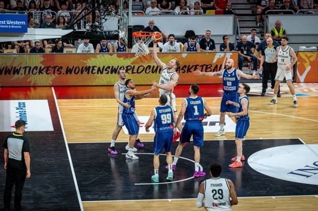 Basketball Bamberg 06.07.2026.2026 FIBA World Cup Qualifier Qualifikation zur Weltmeisterschaft 2027 Deutschland (GER) - Zypern (CYP) Christian Sengfelder (Deutschland, No.43) *** Basketball Bamberg July 6, 2026 2026 FIBA World Cup Qualifier Qualification for the 2027 World Cup Germany GER Cyprus CYP Christian Sengfelder Germany, No. 43