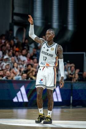 Basketball Bamberg 06.07.2026.2026 FIBA World Cup Qualifier Qualifikation zur Weltmeisterschaft 2027 Deutschland (GER) - Zypern (CYP) Dennis Schröder Schroeder (Deutschland, No.17) Schröder Schroder *** Basketball Bamberg July 6, 2026 2026 FIBA World Cup Qualifier Qualification for the 2027 World Cup Germany GER Cyprus CYP Dennis Schröder Schroeder Germany, No. 17 Schröder Schroder