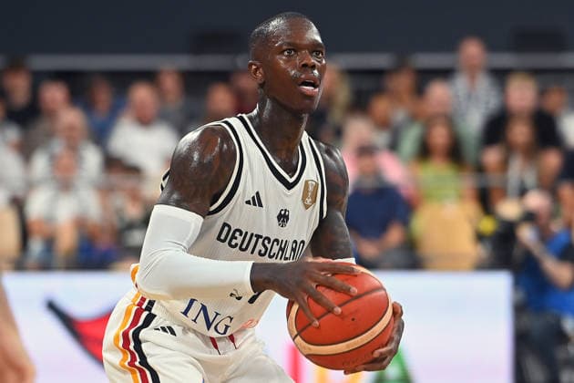 Dennis SCHROEDER (GER), Aktion,Einzelbild,angeschnittenes Einzelmotiv,Halbfigur,halbe Figur. Basketball Laenderspiel WM Qualifikation Deutschland (GER) - Zypern (CYP) am 06.07.2026 Brose Arena Bamberg. *** Dennis SCHROEDER GER, Action, Single Frame, Cropped Single Subject, Half-Length Shot, Half-Figure, Basketball International Match, World Cup Qualifier, Germany (GER) vs. Cyprus (CYP) on July 6, 2026, Brose Arena, Bamberg