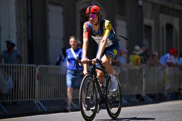 Tour de France 2026 Stage 4 FOIX, FRANCE - JULY 07 : Ayuso Juan (ESP) of Lidl - Trek during stage 4 of the 113rd edition of Tour de France an UCI World Tour 2.UWT cycling road race stage for Men Elite of 182 km with start in Carcassonne and finish in Foix on July 7, 2026 in Foix, France, 07 07 2026 Foix France  Copyright: xTomasxSiskx