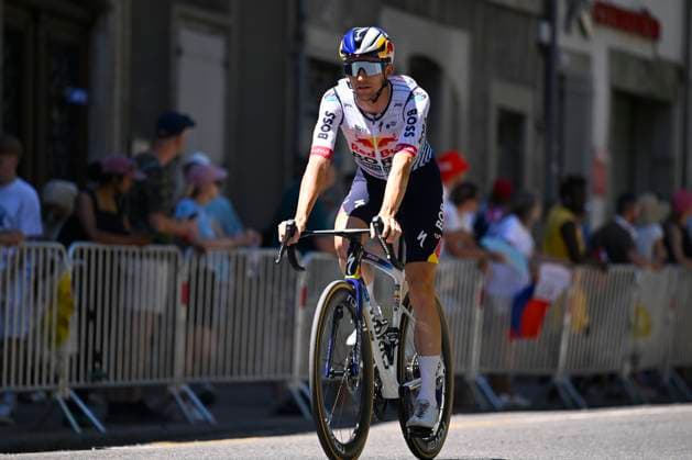 Tour de France 2026 Stage 4 FOIX, FRANCE - JULY 07 : Hindley Jai (AUS) of Red Bull - BORA - Hansgrohe during stage 4 of the 113rd edition of Tour de France an UCI World Tour 2.UWT cycling road race stage for Men Elite of 182 km with start in Carcassonne and finish in Foix on July 7, 2026 in Foix, France, 07 07 2026 Foix France  Copyright: xTomasxSiskx