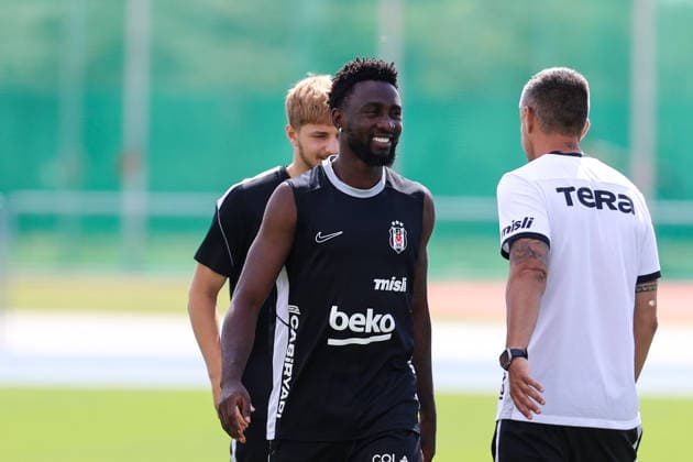 Besiktas pre-season camp in Slovakia SAMORIN, SLOVAKIA - JULY 07: Wilfred Ndidi of Besiktas takes part a pre-season training session under the management of head coach Vincenzo Italiano at the Slovakia Olympic Training Center in Samorin, Slovakia on July 07, 2026. Muhammed Ali Yigit Anadolu Samorin Slovakia. Editorial use only. Please get in touch for any other usage.  Copyright: x2026xAnadoluxMuhammedxAlixYigitx