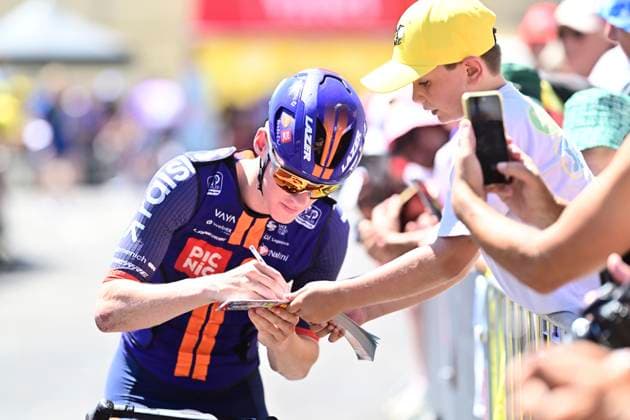 Tour de France 2026 Stage 4 FOIX, FRANCE - JULY 07 : Dhondt Robbe (BEL) of Team Picnic PostNL during stage 4 of the 113rd edition of Tour de France an UCI World Tour 2.UWT cycling road race stage for Men Elite of 182 km with start in Carcassonne and finish in Foix on July 7, 2026 in Foix, France, 07 07 2026 Foix France  Copyright: xPeterxDexVoechtx