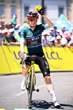Tour de France 2026 Stage 4 FOIX, FRANCE - JULY 07 : Vingegaard Jonas (DEN) of Team Visma Lease a Bike during stage 4 of the 113rd edition of Tour de France an UCI World Tour 2.UWT cycling road race stage for Men Elite of 182 km with start in Carcassonne and finish in Foix on July 7, 2026 in Foix, France, 07 07 2026 Foix France  Copyright: xTomasxSiskx