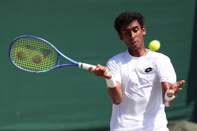 Arnav Vijay Paparkar (IND) Jungen Einzel, Boys Singles Tennis - Wimbledon 2026 - Grand Slam ITF ATP, Tennis Herren WTA, Tennis Damen - AELTC - London - - Great Britain - 7 July 2026. *** Arnav Vijay Paparkar IND Boys Singles, Boys Singles Tennis Wimbledon 2026 Grand Slam ITF ATP WTA AELTC London, Great Britain, July 7, 2026 Copyright: xJuergenxHasenkopfx