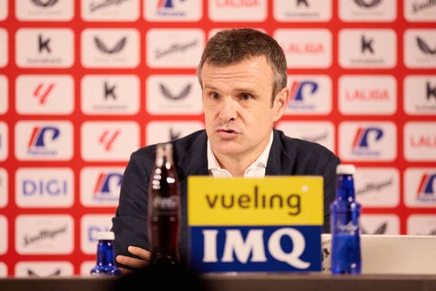 New Athletic Club head coach Edin Terzic President Jon Uriarte faces the media during the new Athletic Club head coach presentation, Edin Terzic at San Mames on July 7, 2026, in Bilbao, Spain. Bilbao San Mames Basque Country Spain 0014_RLPrsETATH2K26__L1_9478 Copyright: xRicardoxLarreinax