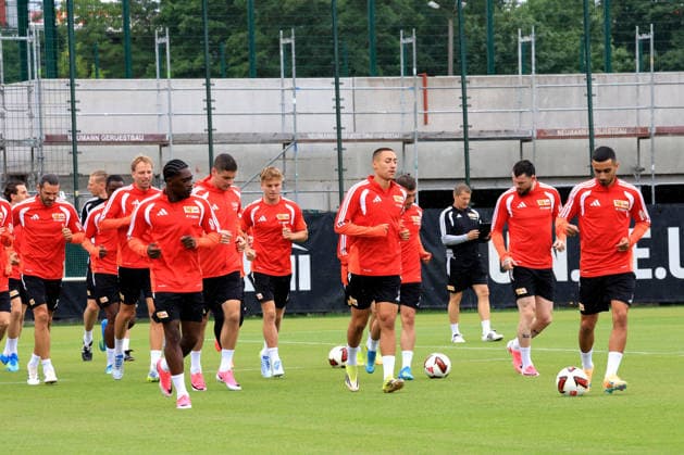 DEU, DFL, 1. FBL, 1.FC Union, Training, 07.07.2026, Stadion Alte Foersterei, Berlin, DEU, DFL, 1. FBL, 1.FC Union, Training, Unioner-Spielerkreis DFL - regulations prohibit any use of Photographs as image sequences and or quasi-video *** DEU, DFL, 1 FBL, 1 FC Union, Training, July 7, 2026, Alte Foersterei Stadium, Berlin, DEU, DFL, 1 FBL, 1 FC Union, Training, Union Players Association DFL regulations prohibit any use of photographs as image sequences and or quasi-video Nordphotox xEngler nph00076