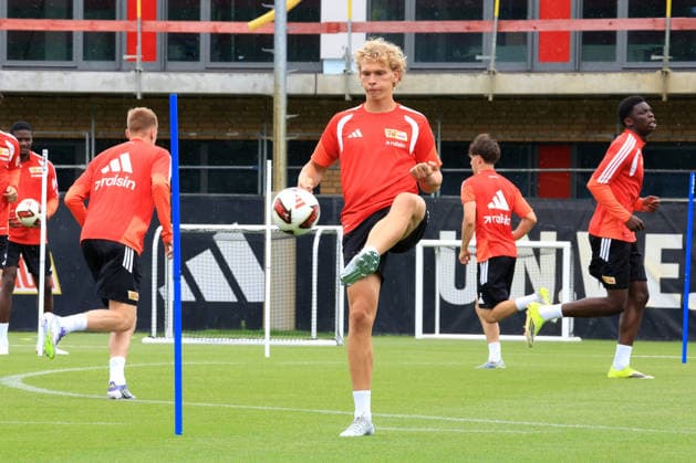 DEU, DFL, 1. FBL, 1.FC Union, Training, 07.07.2026, Stadion Alte Foersterei, Berlin, DEU, DFL, 1. FBL, 1.FC Union, Training, Leopold Querfeld (1.FC Union Berlin 14) DFL - regulations prohibit any use of Photographs as image sequences and or quasi-video *** DEU, DFL, 1 FBL, 1 FC Union, Training, July 7, 2026, Alte Foersterei Stadium, Berlin, DEU, DFL, 1 FBL, 1 FC Union, Training, Leopold Querfeld 1 FC Union Berlin 14 DFL regulations prohibit any use of photographs as image sequences and or quasi-video Nordphotox xEngler nph00076