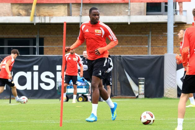 DEU, DFL, 1. FBL, 1.FC Union, Training, 07.07.2026, Stadion Alte Foersterei, Berlin, DEU, DFL, 1. FBL, 1.FC Union, Training, Ilyas Ansah (1.FC Union Berlin 10) DFL - regulations prohibit any use of Photographs as image sequences and or quasi-video *** DEU, DFL, 1 FBL, 1 FC Union, Training, July 7, 2026, Alte Foersterei Stadium, Berlin, DEU, DFL, 1 FBL, 1 FC Union, Training, Ilyas Ansah 1 FC Union Berlin 10 DFL regulations prohibit any use of photographs as image sequences and or quasi-video Nordphotox xEngler nph00076