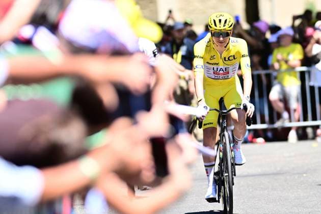 Tour de France 2026 Stage 4 FOIX, FRANCE - JULY 07 : Pogacar Tadej (SLO) of UAE Team Emirates - XRG during stage 4 of the 113rd edition of Tour de France an UCI World Tour 2.UWT cycling road race stage for Men Elite of 182 km with start in Carcassonne and finish in Foix on July 7, 2026 in Foix, France, 07 07 2026 Foix France  Copyright: xPeterxDexVoechtx