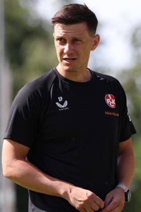 07.07.2026, xrekx, Fussball 2.Bundesliga, 1.FC Kaiserslautern - Training v.l. Simon Pesch Co-Trainer (1.FC Kaiserslautern) (DFL DFB REGULATIONS PROHIBIT ANY USE OF PHOTOGRAPHS as IMAGE SEQUENCES and or QUASI-VIDEO) Kaiserslautern *** July 7, 2026, xrekx, Soccer 2. Bundesliga, 1 FC Kaiserslautern Training with Simon Pesch, Assistant Coach, 1 FC Kaiserslautern. DFL and DFB regulations prohibit any use of photographs as image sequences and or quasi-video. Kaiserslautern