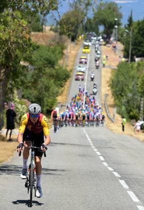 Cofidis riders pictured during the breakaway at stage 4 of the 2026 Tour de France cycling race, a stage of 181,9km from Carcassonne to Foix, on Tuesday 07 July 2026. The 113th edition of the Tour de France starts on Saturday 4 July in Barcelona, Spain, and will finish in Paris, France on the 26th of July. DAVIDxPINTENS  x180605830x