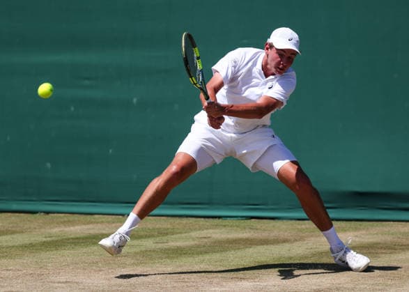 Vincent Reisach (GER) Jungen Einzel, Boys Singles Tennis - Wimbledon 2026 - Grand Slam ITF ATP, Tennis Herren WTA, Tennis Damen - AELTC - London - - Great Britain - 7 July 2026. *** Vincent Reisach GER Boys Singles, Boys Singles Tennis Wimbledon 2026 Grand Slam ITF ATP WTA AELTC London Great Britain July 7, 2026 Copyright: xJuergenxHasenkopfx