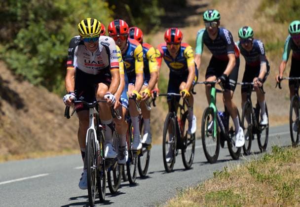 The pack of riders pictured in action during stage 4 of the 2026 Tour de France cycling race, a stage of 181,9km from Carcassonne to Foix, on Tuesday 07 July 2026. The 113th edition of the Tour de France starts on Saturday 4 July in Barcelona, Spain, and will finish in Paris, France on the 26th of July. DAVIDxPINTENS  x180613553x
