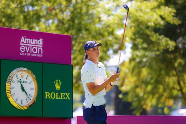 EVIAN-LES-BAINS, FRANCE - 07.07.2026: Helen Briem (GER) of The Amundi Evian Championship at the Evian Resort Golf Club on July 07, 2026 in Evian-les-Bains, France.