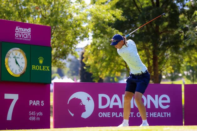 EVIAN-LES-BAINS, FRANCE - 07.07.2026: Helen Briem (GER) of The Amundi Evian Championship at the Evian Resort Golf Club on July 07, 2026 in Evian-les-Bains, France.