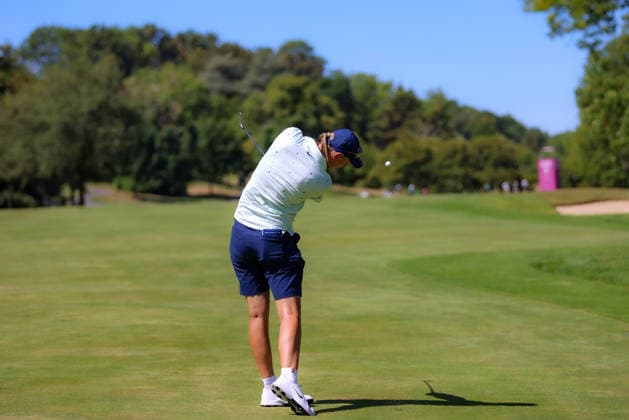 EVIAN-LES-BAINS, FRANCE - 07.07.2026: Helen Briem (GER) of The Amundi Evian Championship at the Evian Resort Golf Club on July 07, 2026 in Evian-les-Bains, France.