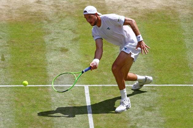 Jan-Lennard Struff during his quarter-final match Wimbledon Tennis Championships, Day 9, The All England Lawn Tennis and Croquet Club, London, UK - 07 Jul 2026London The All England Lawn Tennis and United Kingdom  Copyright: xJamesxMarsh Shutterstockx 16978027s