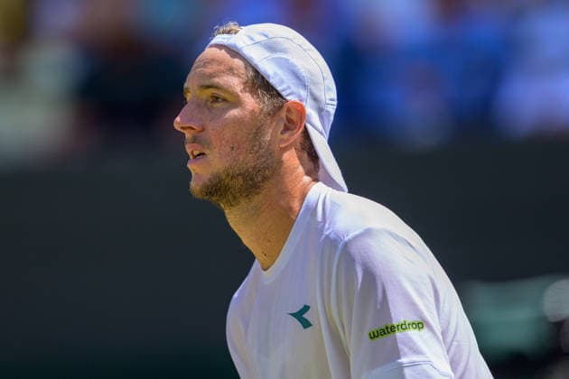 Day Nine: The Championships - Wimbledon 2026 LONDON, ENGLAND JULY 07 - Jan-Lennard Struff of Germany during Gentlemen s Quarter Final against Jannik Sinner of Italy at The Wimbledon Lawn Tennis Championship at Wimbledon on July 07, 2026 in London, England. (Photo by Keeran Marquis)  Copyright: xKeeranxMarquis Fotoarena SPPx Sportspressphoto_SPR186731