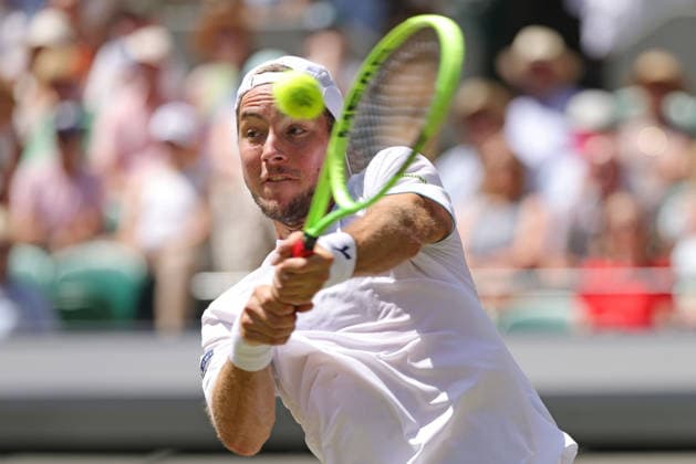 Jan-Lennard Struff, GER, during quarterfinals of 2026 All England Lawn Tennis Championships at Wimbledon, mens singles, London, 07 07 2026; - *** Jan Lennard Struff (GER) during the quarterfinals of the 2026 All England Lawn Tennis Championships at Wimbledon, men s singles, London, July 7, 2026 
