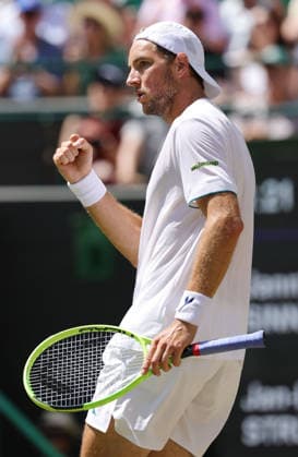 Jan-Lennard Struff, GER, during quarterfinals of 2026 All England Lawn Tennis Championships at Wimbledon, mens singles, London, 07 07 2026; - *** Jan Lennard Struff (GER) during the quarterfinals of the 2026 All England Lawn Tennis Championships at Wimbledon, men s singles, London, July 7, 2026 