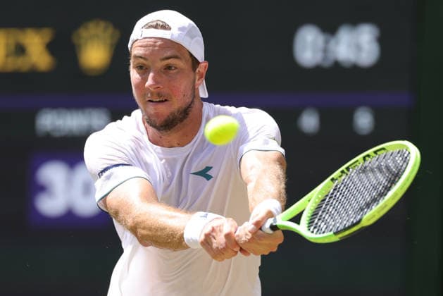 Jan-Lennard Struff, GER, during quarterfinals of 2026 All England Lawn Tennis Championships at Wimbledon, mens singles, London, 07 07 2026; - *** Jan Lennard Struff (GER) during the quarterfinals of the 2026 All England Lawn Tennis Championships at Wimbledon, men s singles, London, July 7, 2026 