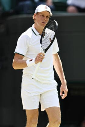 Jannik Sinner, ITA, during quarterfinals of 2026 All England Lawn Tennis Championships at Wimbledon, mens singles, London, 07 07 2026; - *** Jannik Sinner (ITA) during the quarterfinals of the 2026 All England Lawn Tennis Championships at Wimbledon, men s singles, London, July 7, 2026 