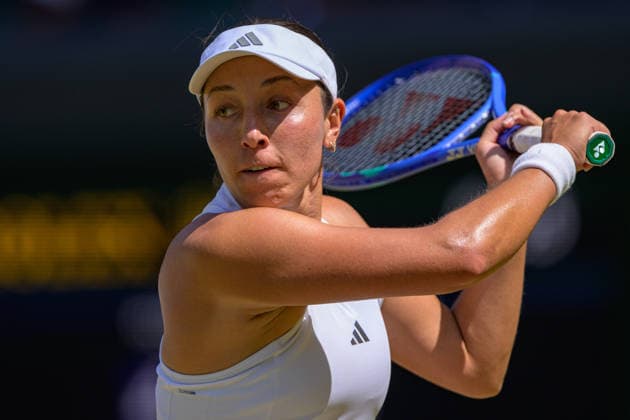 Day Nine: The Championships - Wimbledon 2026 LONDON, ENGLAND JULY 07 - Jessica Pegula of United States during Ladies Quarter Finals against Coco Gauff of United States at The Wimbledon Lawn Tennis Championship at Wimbledon on July 07, 2026 in London, England. (Photo by Keeran Marquis)  Copyright: xKeeranxMarquis Fotoarena SPPx Sportspressphoto_SPR186738
