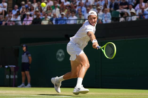 2026-07-07 The Championships - Wimbledon 2026 - Day Nine LONDON, UNITED KINGDOM - JULY 7: Jan-Lennard Struff of Germany during Day Nine of the The Championships - Wimbledon 2026 at All England Lawn Tennis and Croquet Club on July 7, 2026 in London, England. (Photo by Marleen Fouchier BSR Agency) London United Kingdom Content not available for redistribution in The Netherlands directly or indirectly through any third parties. Copyright: xBSRxAgencyx