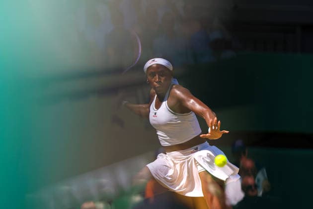 Coco Gauff during her quarter-final match Wimbledon Tennis Championships, Day 9, The All England Lawn Tennis and Croquet Club, London, UK - 07 Jul 2026London The All England Lawn Tennis and United Kingdom  Copyright: xKieranxMcManus Shutterstockx 16978030am