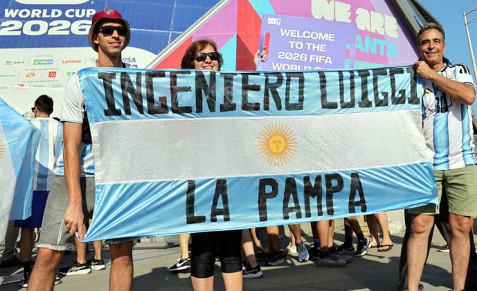 FIFA World Cup, WM, Weltmeisterschaft, Fussball 2026 - Round of 16 - Argentina vs Egypt Fans of Argentina ahead of the FIFA World Cup 2026 Round of 16 match Argentina against Egypt, in Atlanta, USA, 07 July 2026. ATLANTA United States  Copyright: xCRISTOBALxHERRERA-ULASHKEVICHx