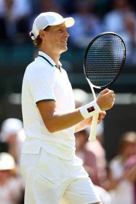 Jannik Sinner during his quarter-final match Wimbledon Tennis Championships, Day 9, The All England Lawn Tennis and Croquet Club, London, UK - 07 Jul 2026London The All England Lawn Tennis and United Kingdom  Copyright: xJamesxMarsh Shutterstockx 16978027bg