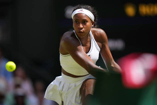2026-07-07 The Championships - Wimbledon 2026 - Day Nine LONDON, UNITED KINGDOM - JULY 7: Coco Gauff of United States during Day Nine of the The Championships - Wimbledon 2026 at All England Lawn Tennis and Croquet Club on July 7, 2026 in London, England. (Photo by Marleen Fouchier BSR Agency) London United Kingdom Content not available for redistribution in The Netherlands directly or indirectly through any third parties. Copyright: xBSRxAgencyx