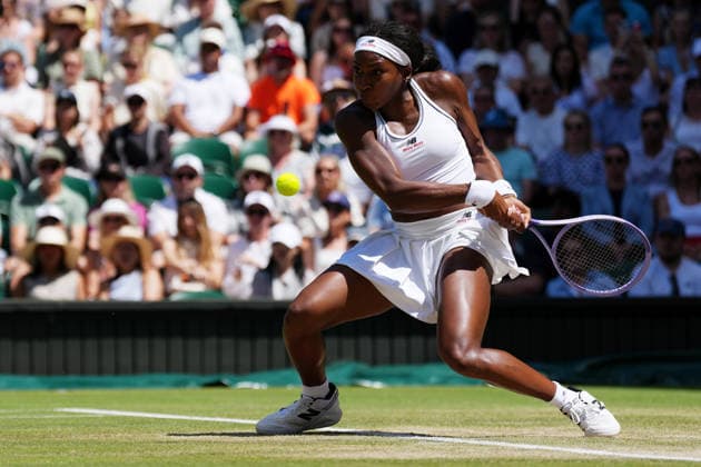 2026-07-07 The Championships - Wimbledon 2026 - Day Nine LONDON, UNITED KINGDOM - JULY 7: Coco Gauff of United States during Day Nine of the The Championships - Wimbledon 2026 at All England Lawn Tennis and Croquet Club on July 7, 2026 in London, England. (Photo by Marleen Fouchier BSR Agency) London United Kingdom Content not available for redistribution in The Netherlands directly or indirectly through any third parties. Copyright: xBSRxAgencyx