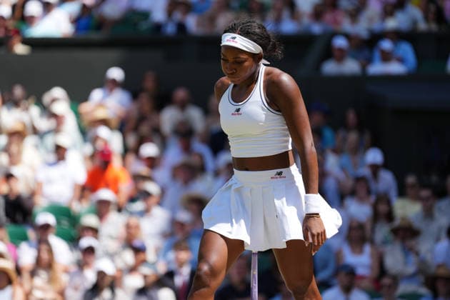 2026-07-07 The Championships - Wimbledon 2026 - Day Nine LONDON, UNITED KINGDOM - JULY 7: Coco Gauff of United States during Day Nine of the The Championships - Wimbledon 2026 at All England Lawn Tennis and Croquet Club on July 7, 2026 in London, England. (Photo by Marleen Fouchier BSR Agency) London United Kingdom Content not available for redistribution in The Netherlands directly or indirectly through any third parties. Copyright: xBSRxAgencyx