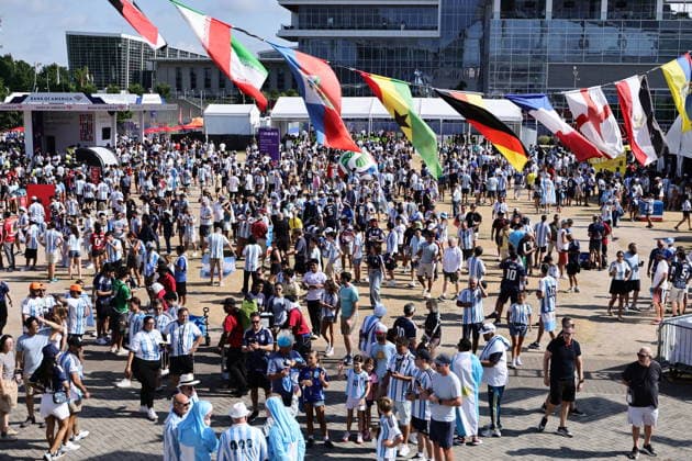 FIFA World Cup, WM, Weltmeisterschaft, Fussball 2026 - Round of 16 - Argentina vs Egypt General view over the Fan Zone ahead of the FIFA World Cup 2026 Round of 16 match Argentina against Egypt, in Atlanta, USA, 07 July 2026. ATLANTA United States  Copyright: xRONALDxWITTEKx